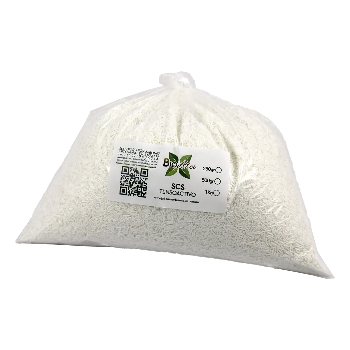 SCS TENSOACTIVO 250 GR (COCO SULFATO DE SODIO POLVO)