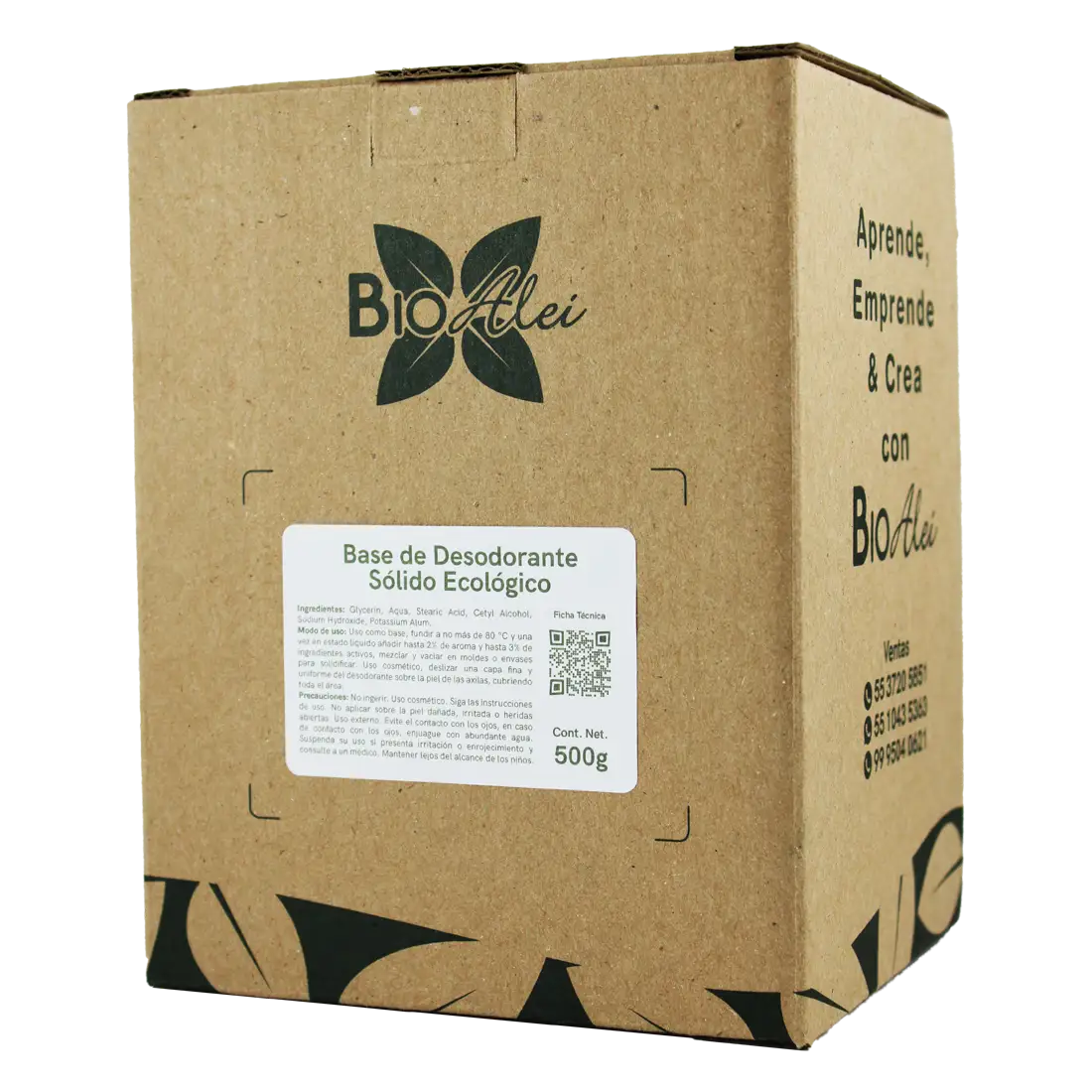 BASE DE DESODORANTE SOLIDO ECOLOGICO 500 GR