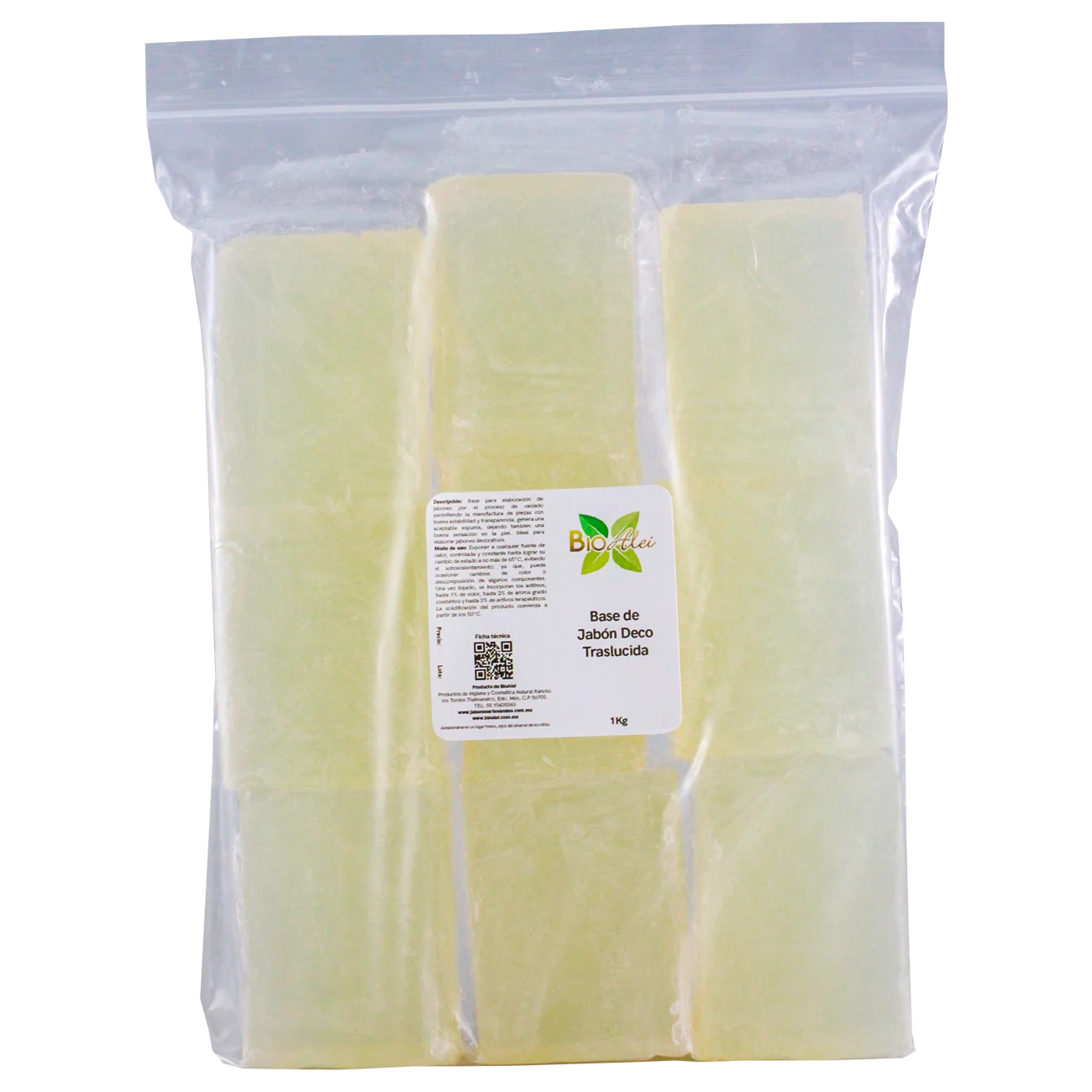 BASE DE JABON DECO TRASLUCIDA 1 KG