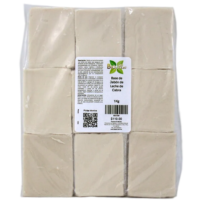 BASE DE JABON LECHE DE CABRA 1 KG