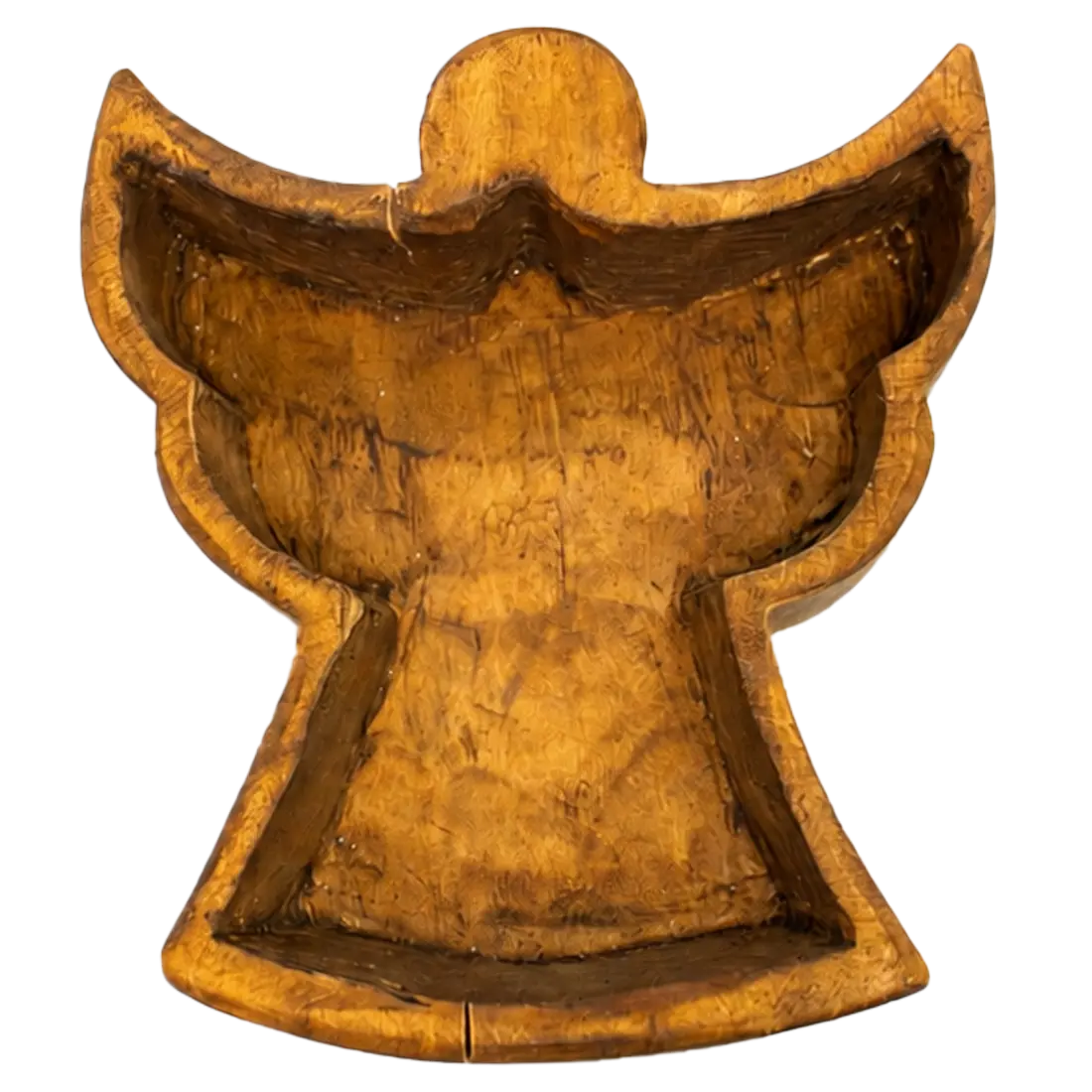 CUENCO DE MADERA ARTESANAL ANGEL
