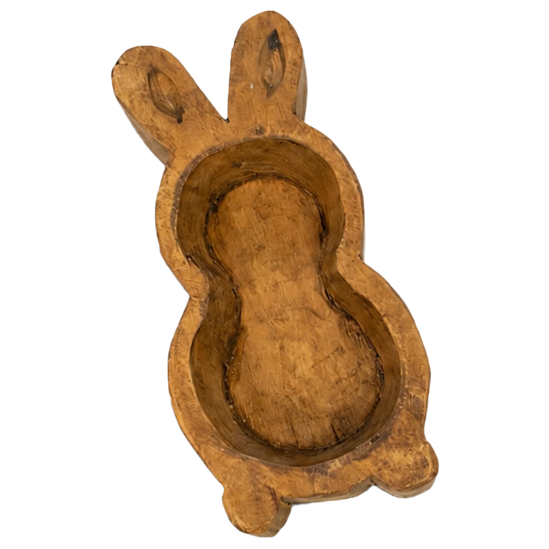 CUENCO DE MADERA ARTESANAL CONEJO CHICO PASCUA