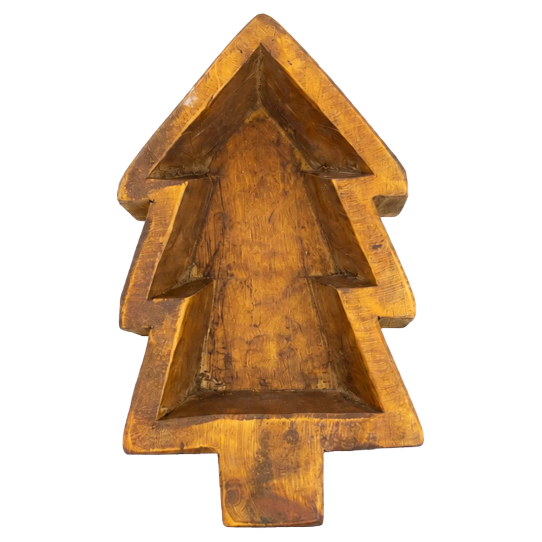 CUENCO DE MADERA ARTESANAL PINO NAVIDEÑO