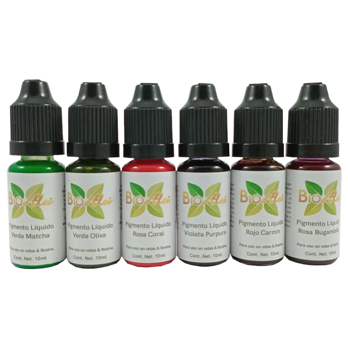 SET 6 PIGMENTOS LIQUIDOS LIPOSOLUBLE