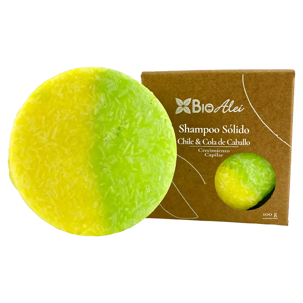 NLB SHAMPOO SOLIDO CAPILAR CHILE & COLA DE CABALLO 100G