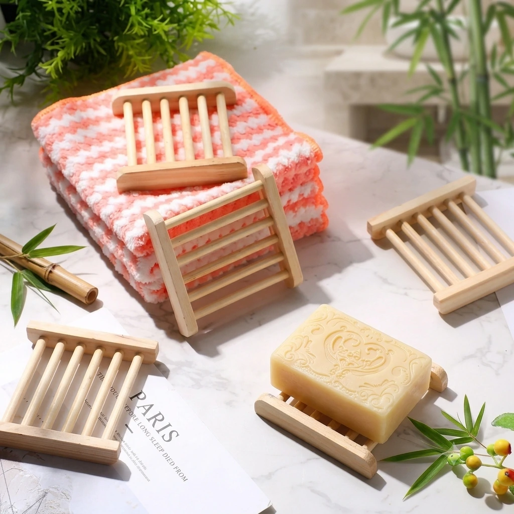 [H87-JAB-001] Jabonera de madera natural
