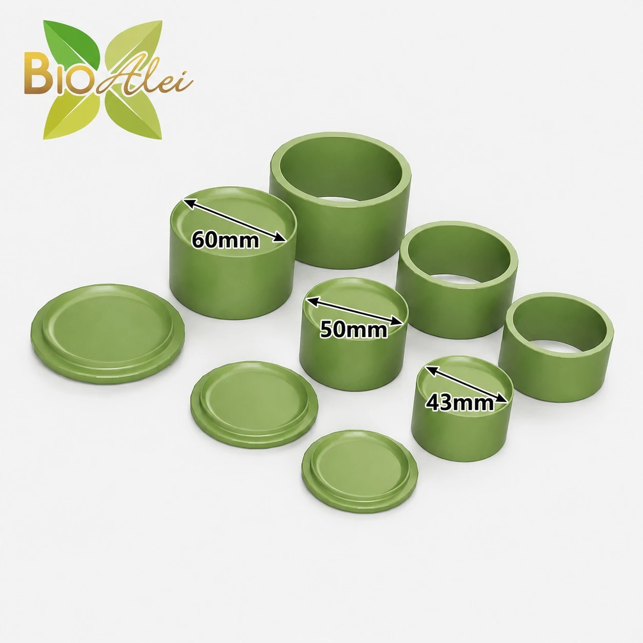 PRENSAS PARA SHAMPOO SOLIDO 3 PZAS (30g-4.3cm, 50g-5cm y 100g-6cm)