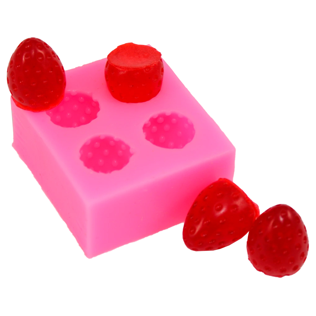 MINI FRESA MOLDE DE SILICON 2 CM