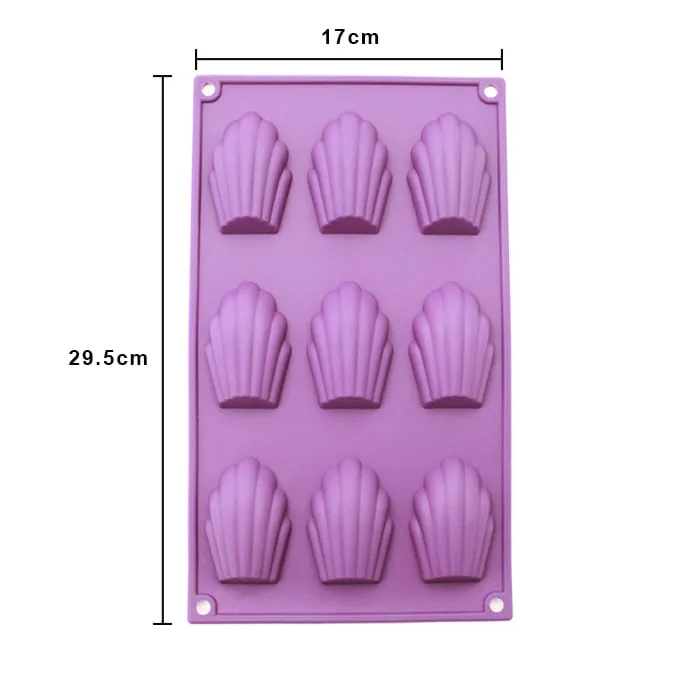 MOLDE DE SILICON CONCHA 9 (23GR 6.5CM*4.3CM)