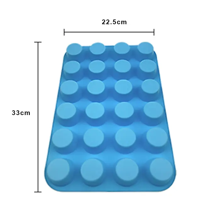 MOLDE DE SILICON CUPCAKE MEDIANO 6 CM DE CIRCUNFERENCIA