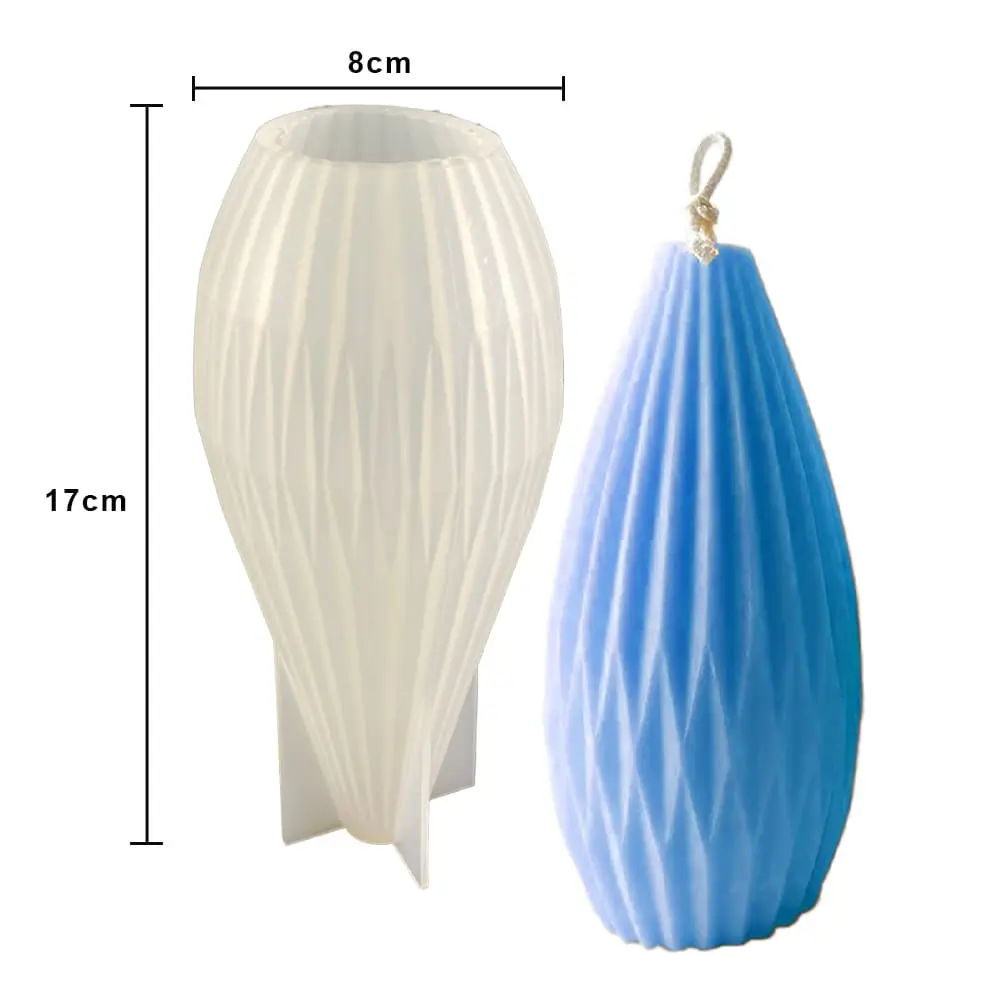 MOLDE DE SILICON DECORATIVO VELA GR 17*8 CM