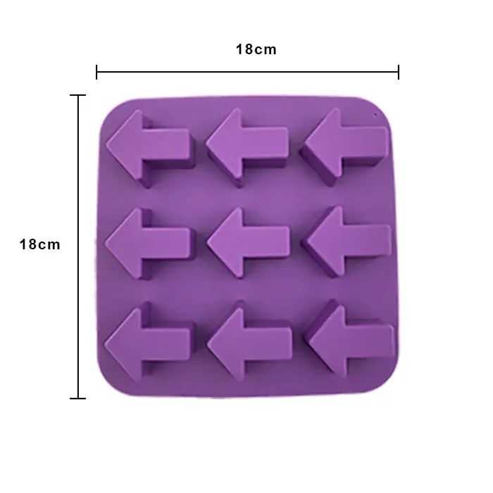 MOLDE DE SILICON FLECHAS 9 (4.4*3.8CM)
