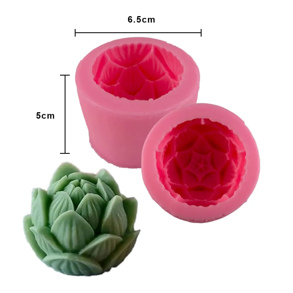 MOLDE DE SILICON FLOR DE LOTO 4.5*5.5 CM