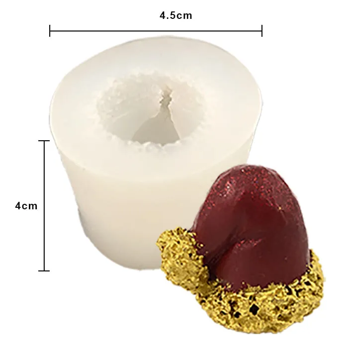MOLDE DE SILICON GORRO NAVIDEÑO(MEDIANO)