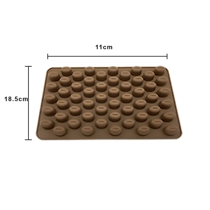 MOLDE DE SILICON GRANOS DE CAFE 55