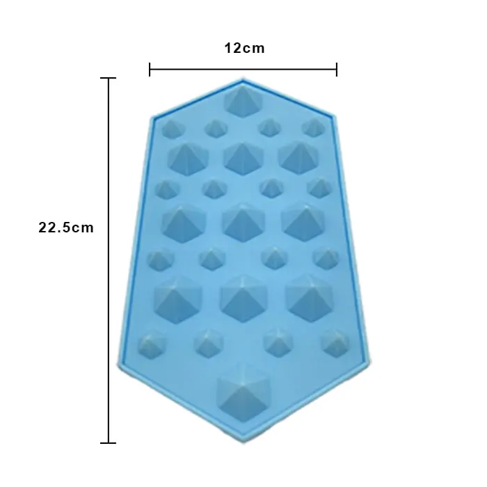MOLDE DE SILICON MINI DIAMANTES (2CM Y 1.5CM)