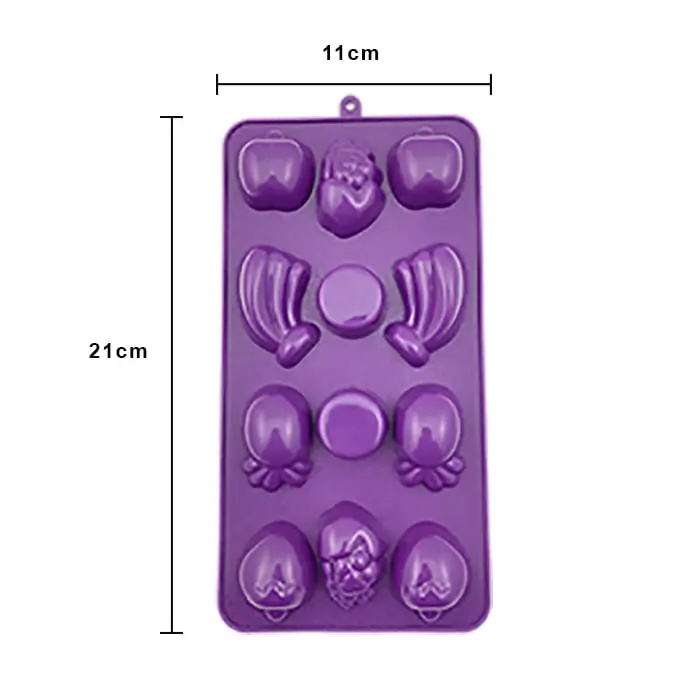 MOLDE DE SILICON MINI FRUTAS