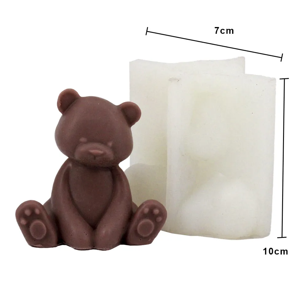 MOLDE DE SILICON OSO DE PELUCHE 3D