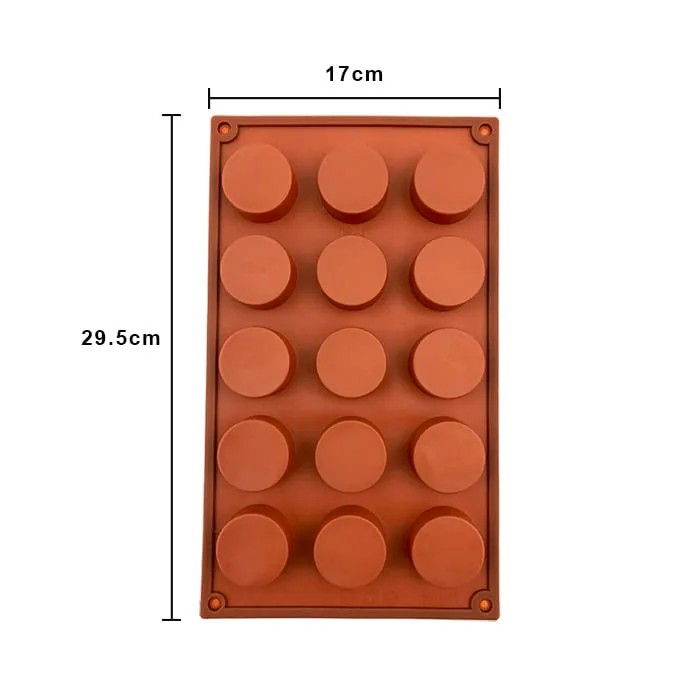 MOLDE DE SILICON PARA 15 MUFFINS