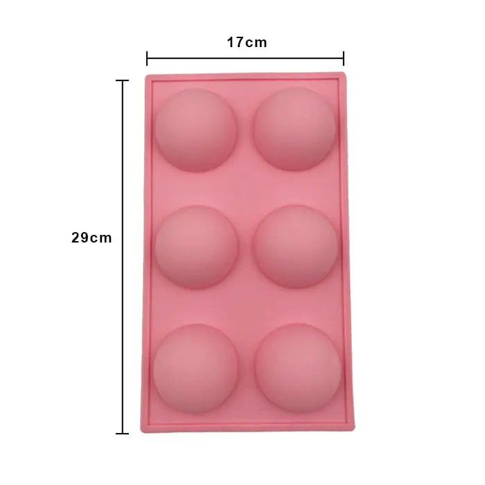 MOLDE DE SILICON PARA 6 ESFERAS GRANDES