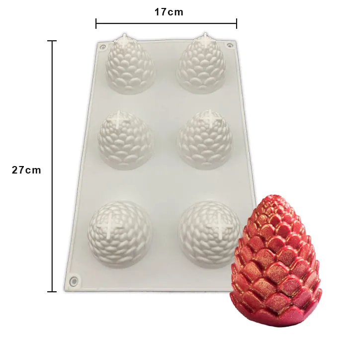 MOLDE DE SILICON PIÑAS MINI
