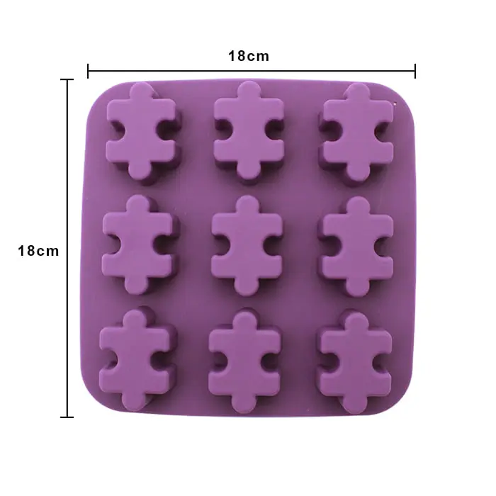 MOLDE DE SILICON ROMPECABEZAS 9 (4.8*3.9CM)