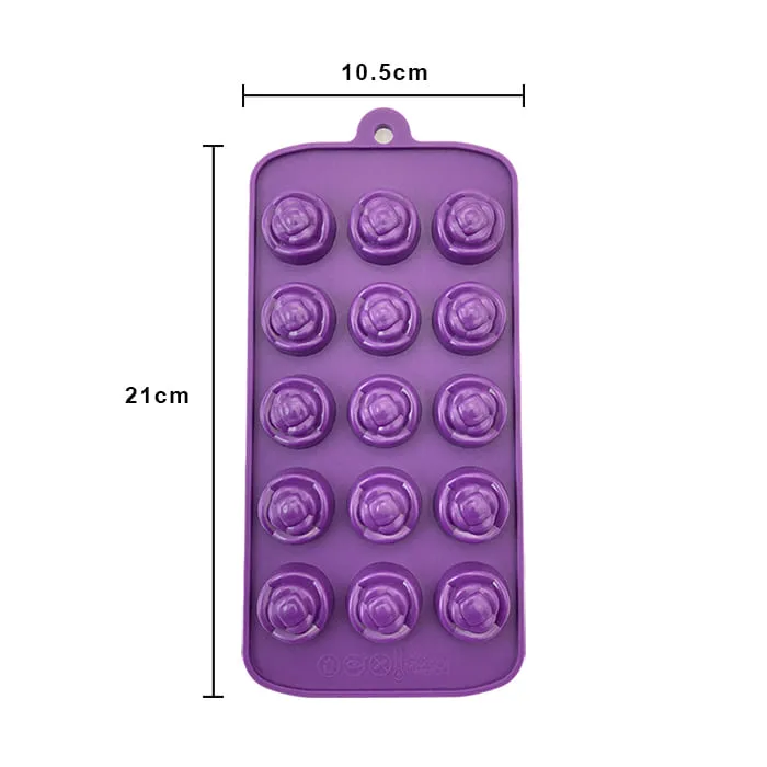 MOLDE DE SILICON ROSAS DELUXE
