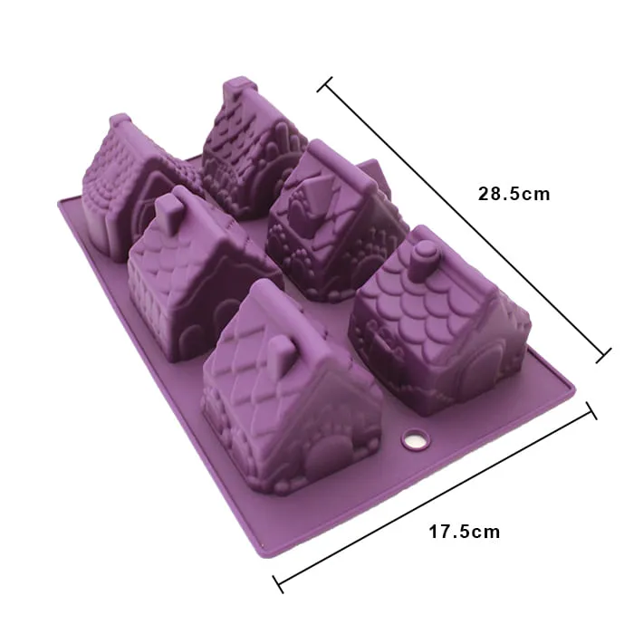 MOLDE SILICON CASITAS NAVIDAD