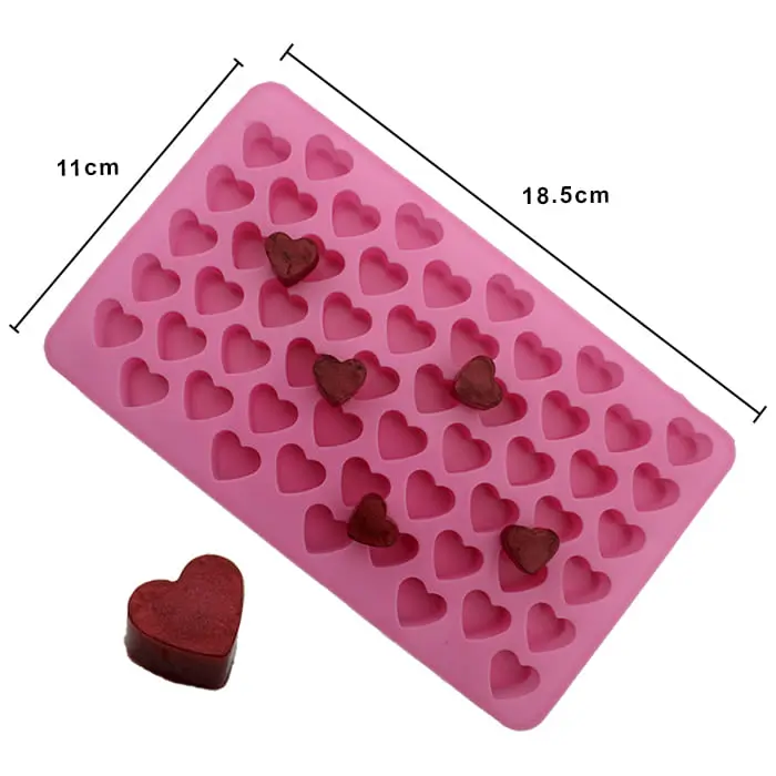 MOLDE SILICON MINI CORAZONES 55