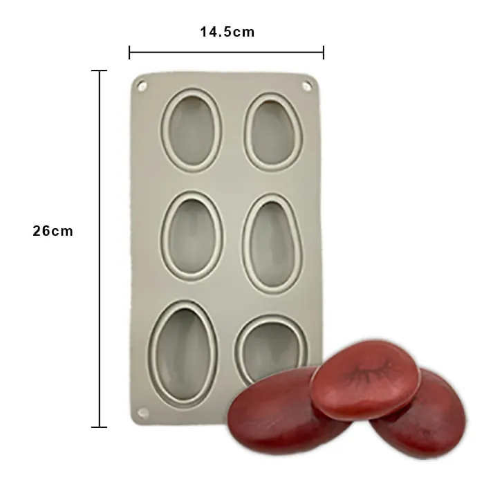 MOLDE SILICON PIEDRAS DE RIOS 6 VACIADOS