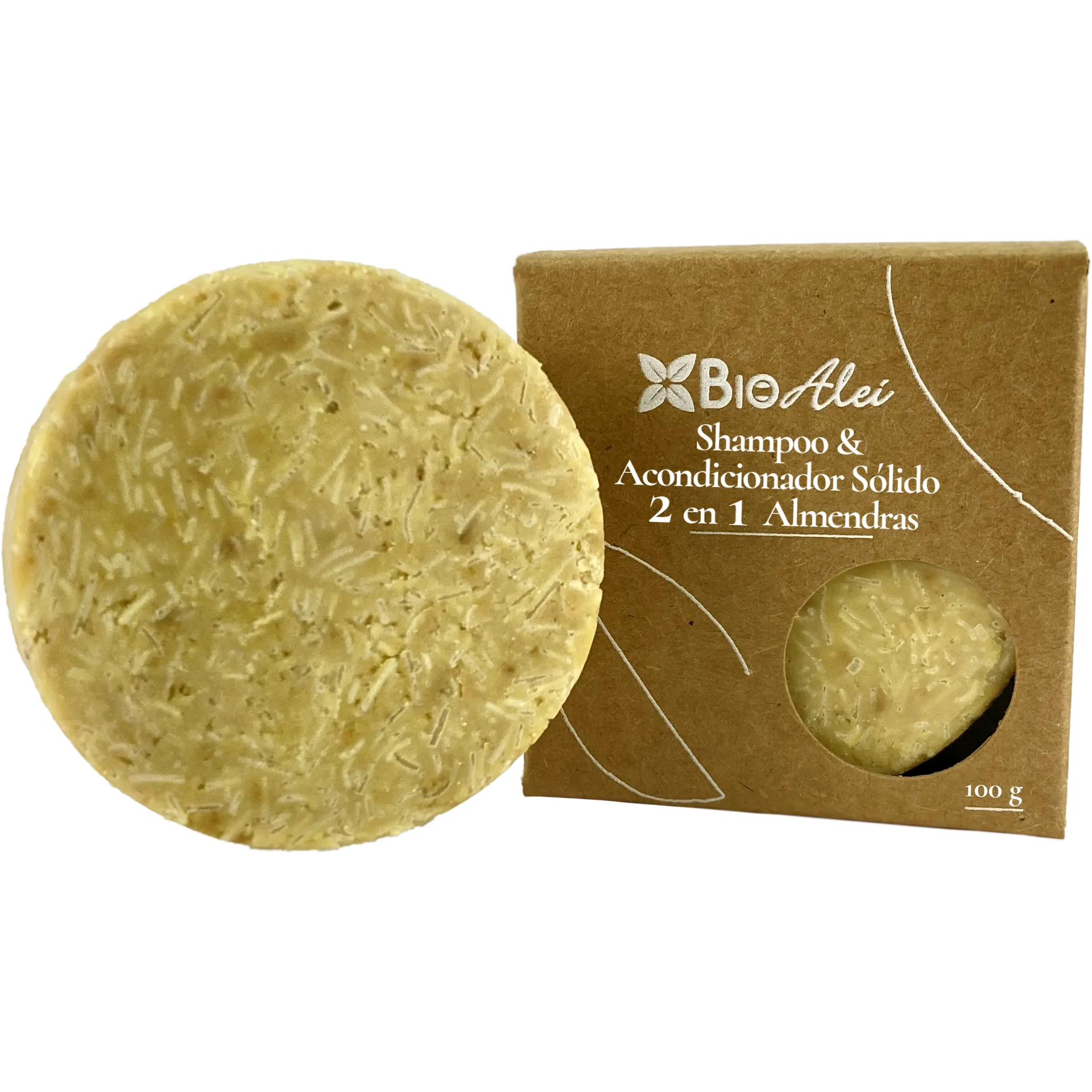 [NLBSHA57412] NLB SHAMPOO & ACONDICIONADOR SOLIDO ALMENDRAS 100 GR