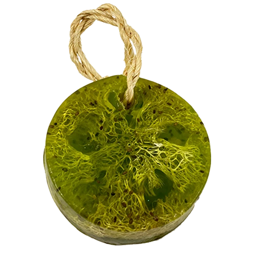 NLB JABÓN ARTESANAL CON LUFA DE CHÍA, TÉ DE LIMÓN & PEREJIL