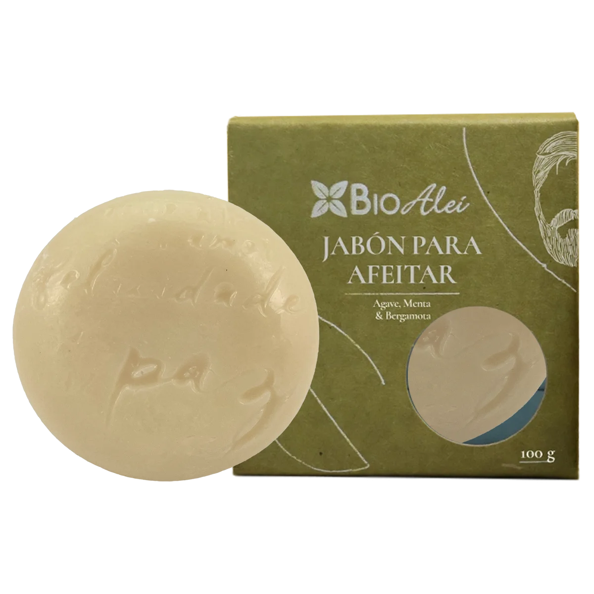 NLB JABON ARTESANAL PARA AFEITAR (AGAVE, MENTA & BERGAMOTA) 100 GR
