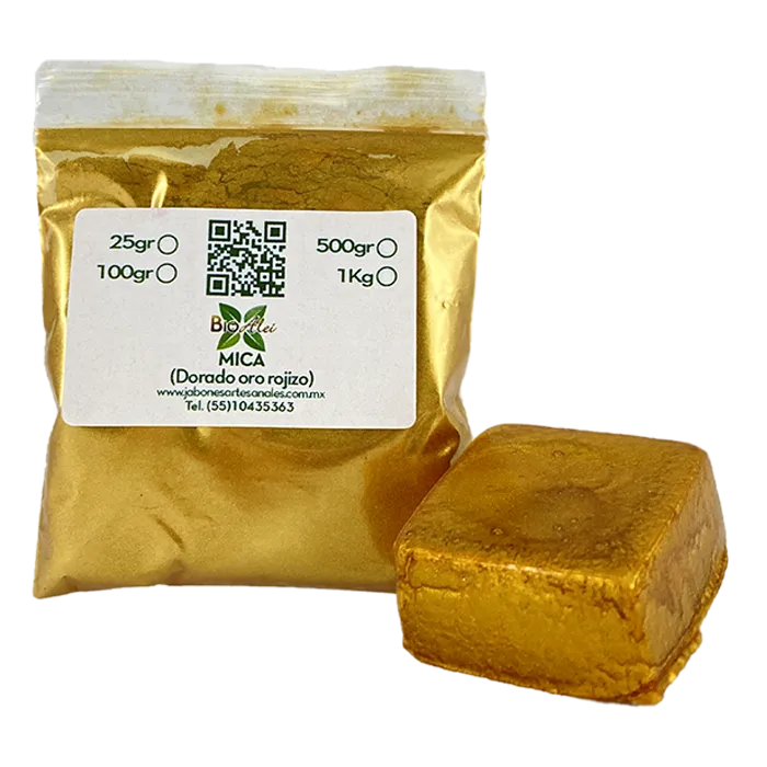 MICA DORADO ORO ROJIZO