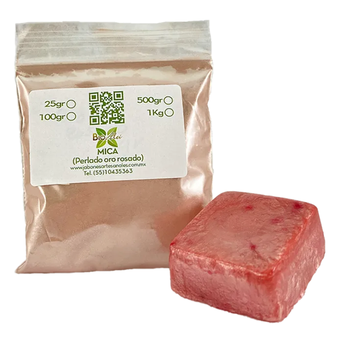 MICA PERLADO ORO ROSADO 25 GR