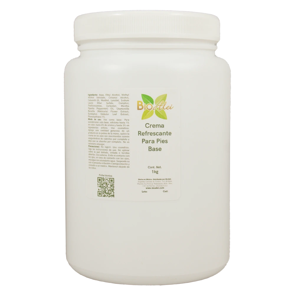 CREMA REFRESCANTE PARA PIES (BASE)